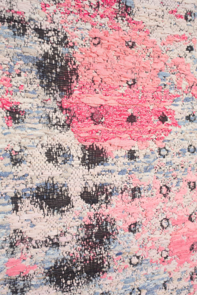 Detail of Rachel Meginnes weaving