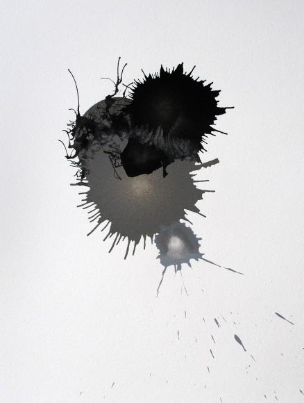 Ben Nixon  Zone System, 2021, black and gray acrylic abstraction