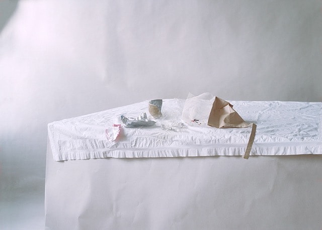 Laura Letinsky, Untitled #16, 2006, from the series To Say It Isn't So, Archival pigment print, 38 x 50 inches, Edition of 9