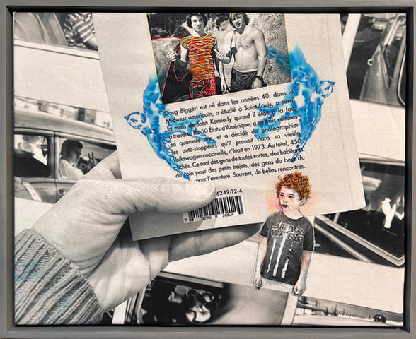 Image of hand holding small embroidered artwork