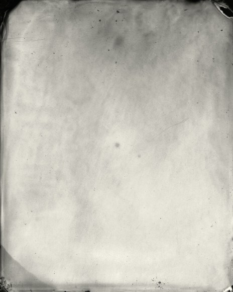 Black and white landscape tintype photograph