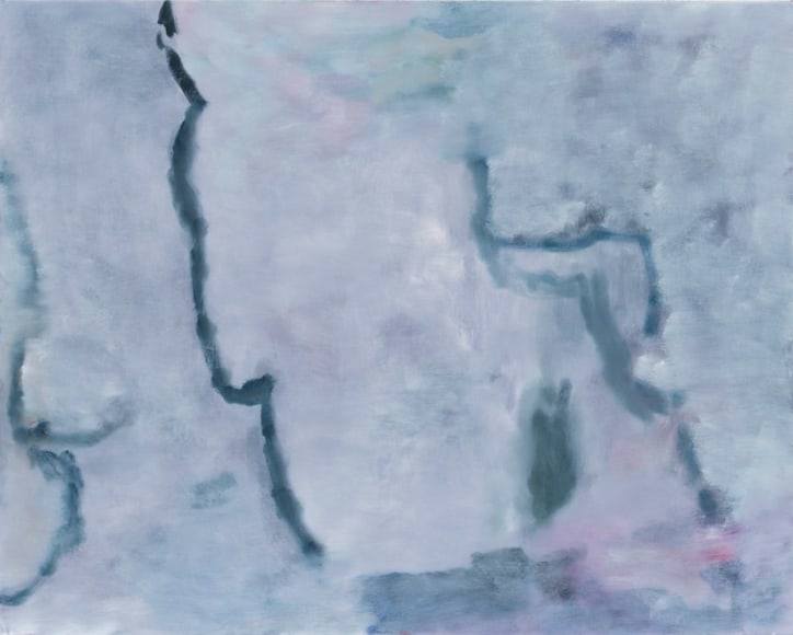 An Hoang, Untitled (ghost forest), 2017, oil on canvas, 32 x 40 inches