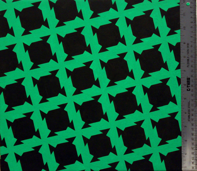 Hannah Cole,  Quilt, 2013, Acrylic on canvas, 14h x 16w in, 35.56h x 40.64w cm, Painting