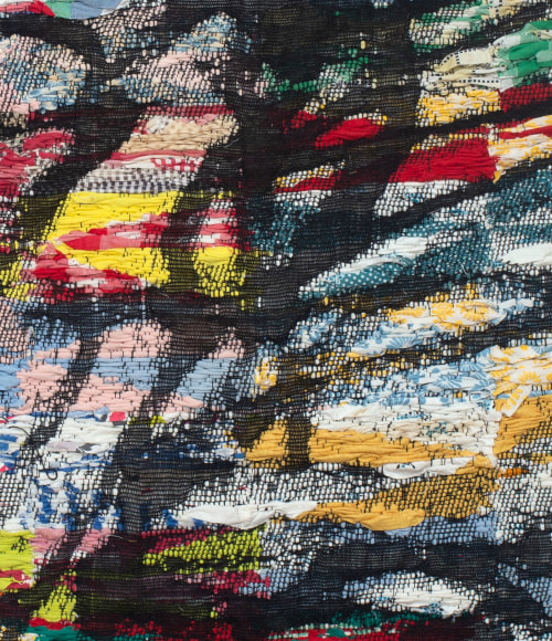 Detail of Rachel Meginnes weaving