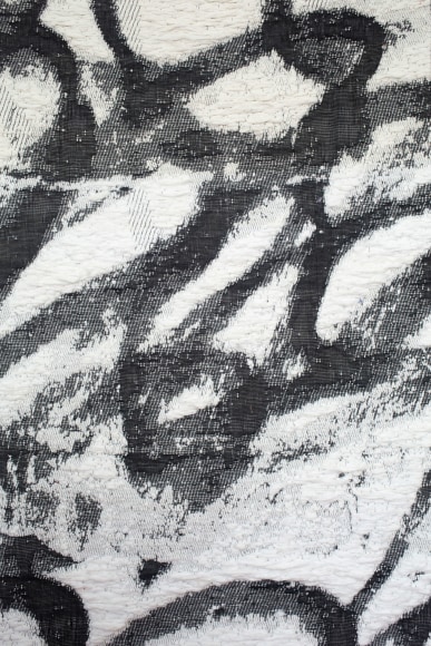 Detail of Rachel Meginnes weaving