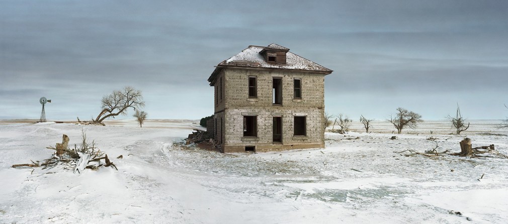 Andrew Moore, The Murray House, Sears Roebuck Rockfaced Wizard No. 52, Sheridan County, Nebraska, 2013, Archival pigment print