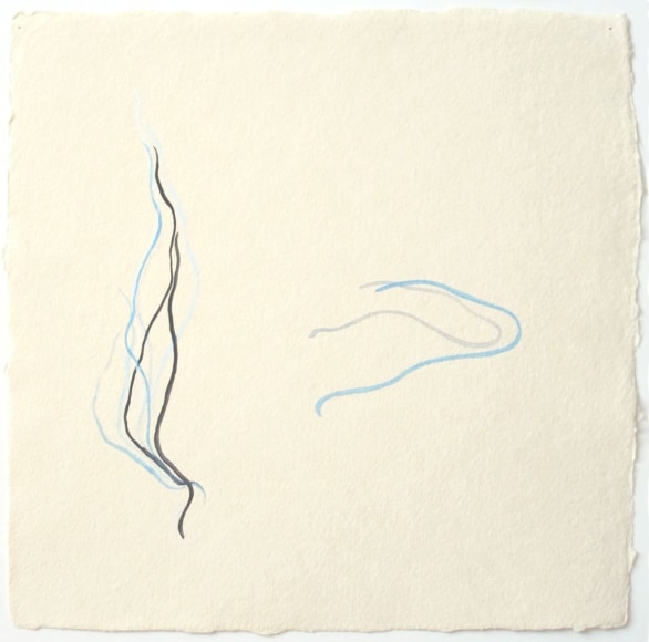 Sharon Louden, Hugs, 2005, watercolor and acrylic on paper, 10 x 10 inches