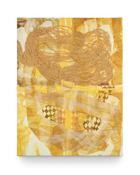 Abstract textile work by Erin E. Castellan