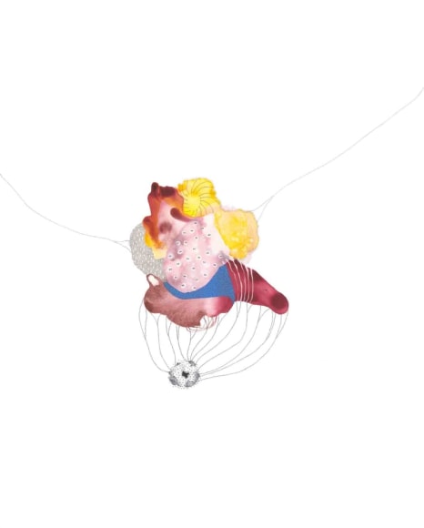 Kirsten Stolle, VI-5, from the series Virus Illumination, 2013, gouache, graphite, ink on paper, 28h x 22w in