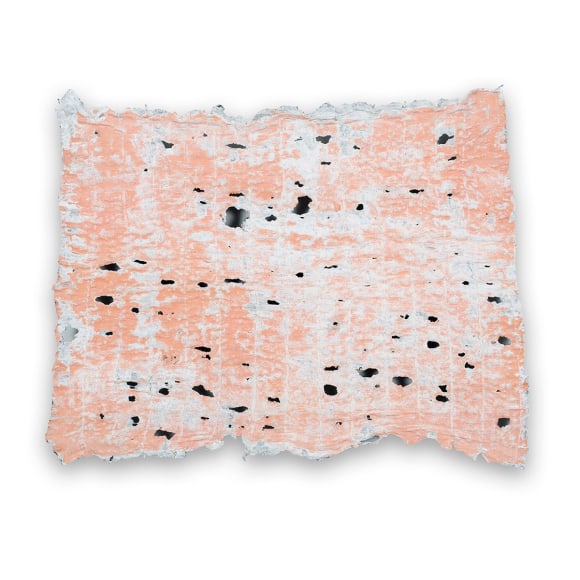 Sediment (Fragment), 2017  Deconstructed quilt, cotton batting, hand stitching, image transfer, cloth, acrylic and india ink  19.75 x 22 inches (framed), unique