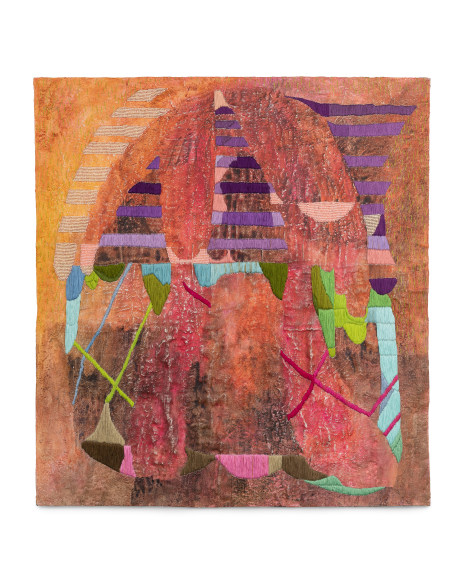 Abstract textile work by Erin E. Castellan