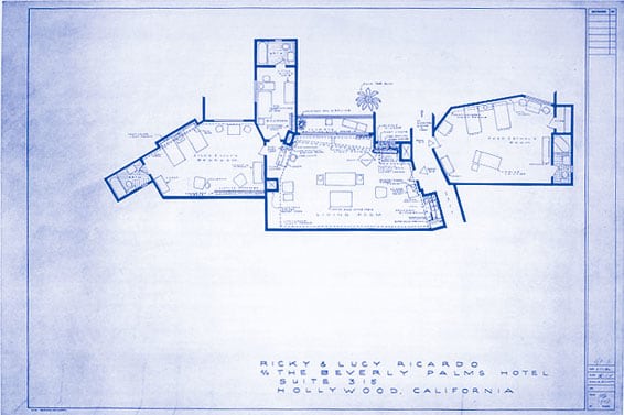 Home of Lucy and Ricky Ricardo Beverly Palms Hotel Suite (I Love Lucy), 1997