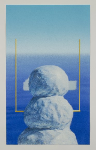 Snowman and Goalpost with Iceberg, 2018