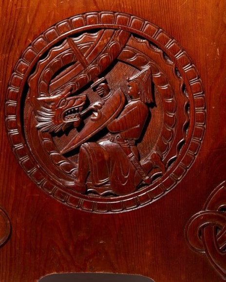 Dragon and Knight Bench
