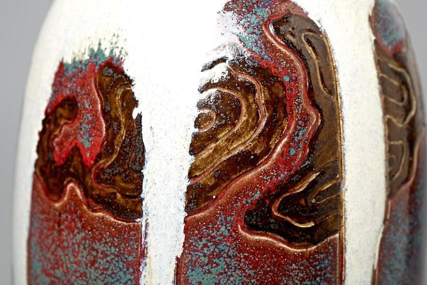 Japonist Landscape Vase