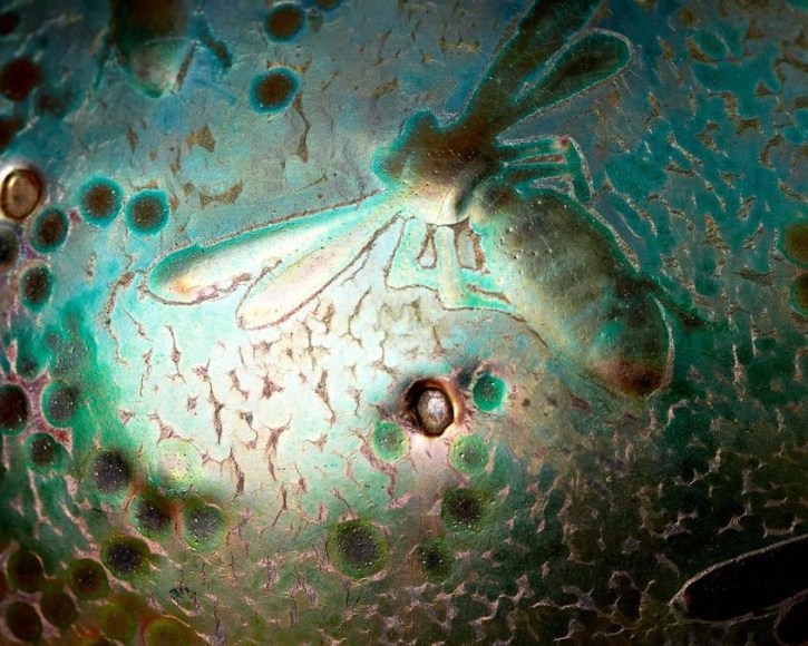 Dragonfly Double Gourd Vase