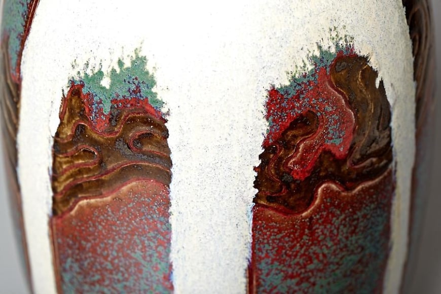 Japonist Landscape Vase