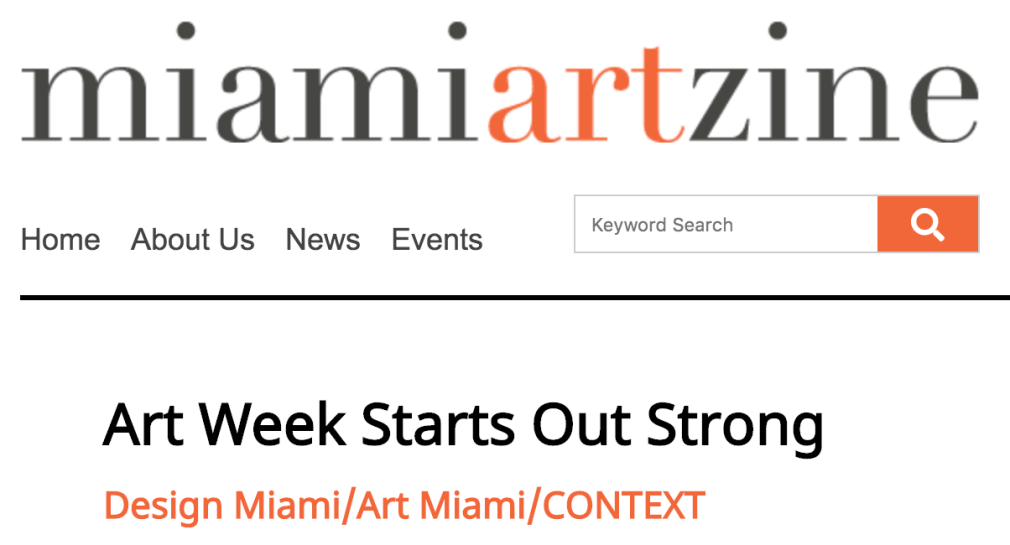 Art Week Starts Out Strong