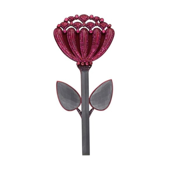 Ruby Chrysanthemum Pin
