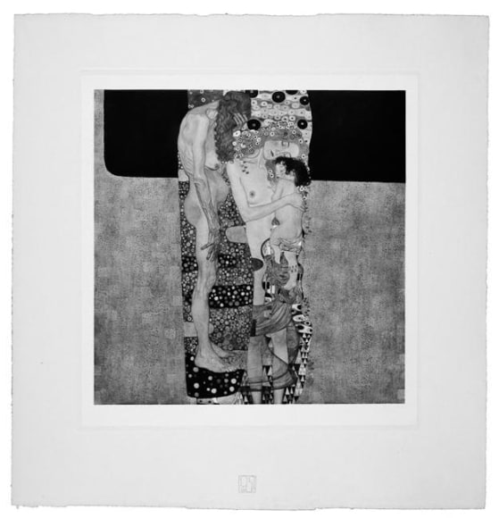 The Three Stages of Life from Das Werk Gustav Klimts printed in 1914