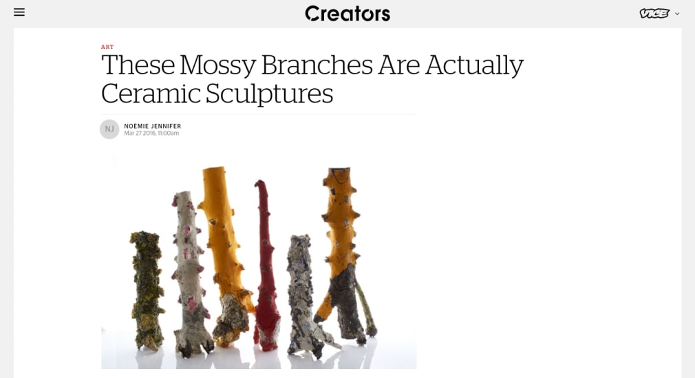 These Mossy Branches Are Actually Ceramic Sculptures