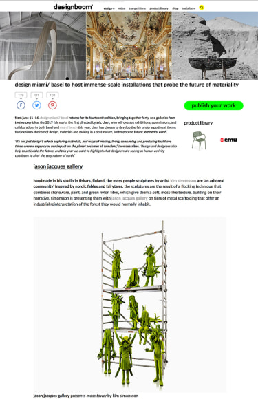 Design Miami/Basel to host immense-scale installations that probe the future of materiality