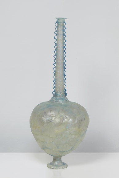 Vessel with Blue Zigzag