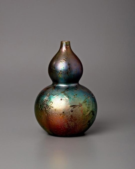Dragonfly Double Gourd Vase