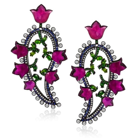 William Ehrlich Paisley Earrings