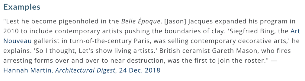 Word of the Day : December 12, 2019: &quot;belle epoque&quot;