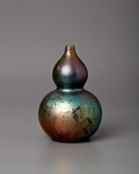 Dragonfly Double Gourd Vase