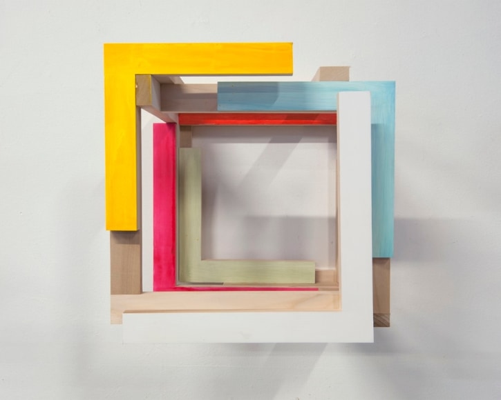 James Woodfill Training Model: Wall Model #7, mixed media, 14.5&quot; x 14&quot; x 13&quot;, 2019