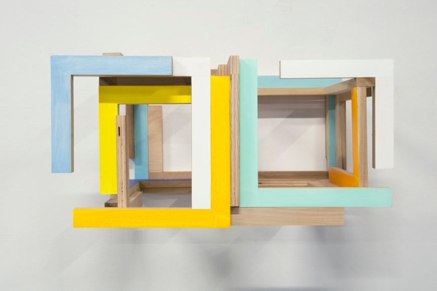 James Woodfill Training Model: Wall Mount #8 (Deuce), mixed media, 13.5&quot; x 26.5&quot; x 15&quot;, 2019