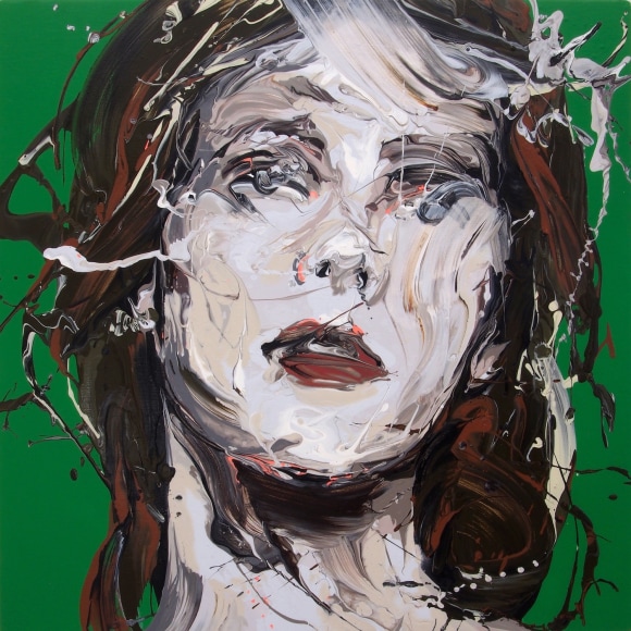 Transcription 61 (Actor/ Pretender), 2018 Acrylic on canvas 24 × 24 in