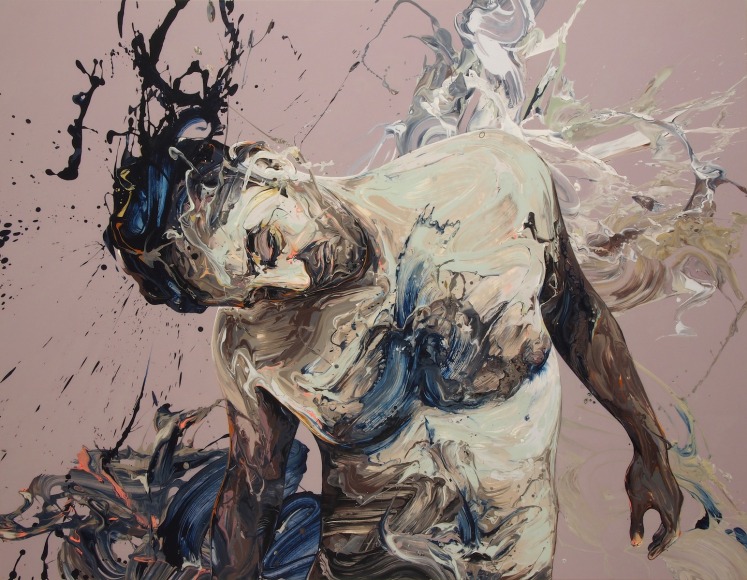 Transcription 48 (Endeavor), 2018 Acrylic on canvas 55 × 71 in