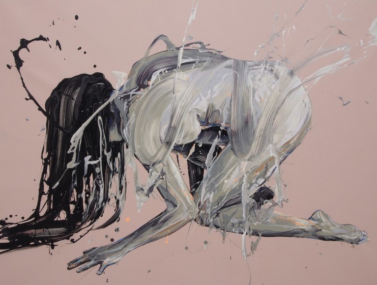 Transcription 47 (The Load), 2018 Acrylic on canvas 31 × 41 in