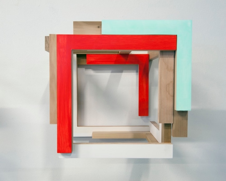 James Woodfill Training Model: Wall Model #7, mixed media, 14.5&quot; x 14&quot; x 13&quot;, 2019