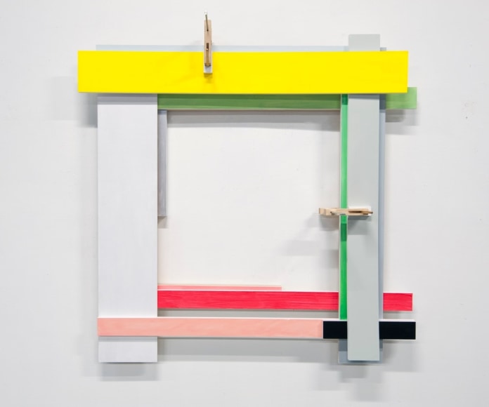 James Woodfill Frame Sequence #2, mixed media, 52&quot; x 48&quot; x 13&quot;, 2019