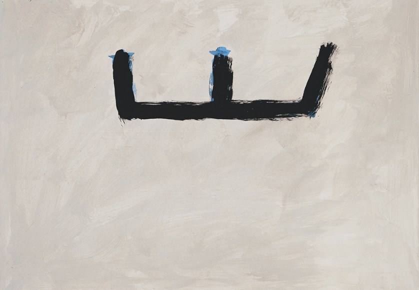 Robert Motherwell, Brushy Open on Buff Ground, ca. 1983