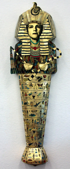 Spells and Incantations, 2007, Color 3-D lithograph with silkscreen, chine colle, and gold leaf