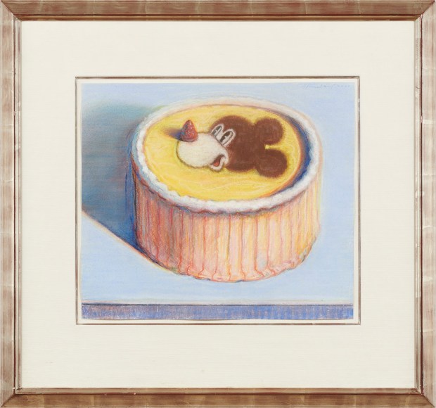 Wayne Thiebaud Mickey Mouse Cake, 2000