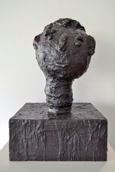 Head #2, 2004 Bronze with brown patina 22 x 14 1/4 x 11 1/4 inches
