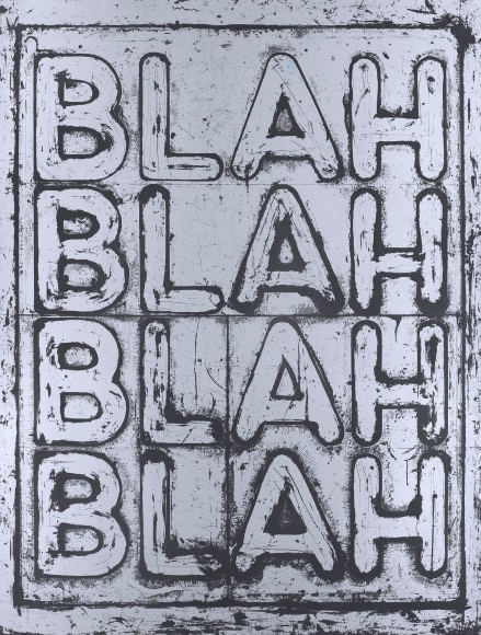 Mel Bochner Blah, Blah, Blah, 2022