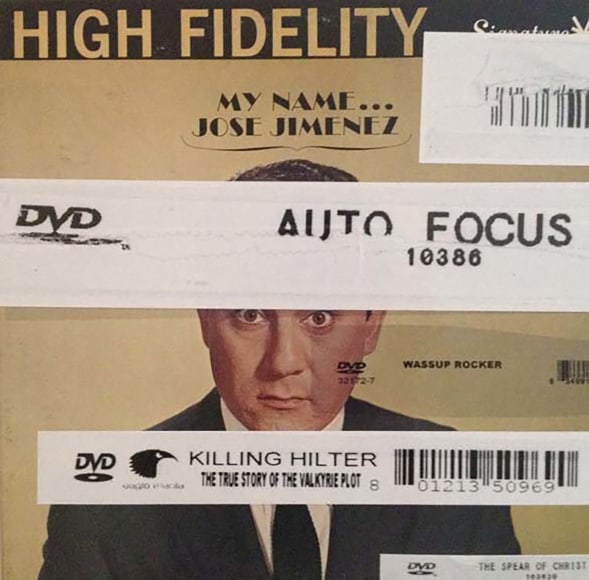 Untitled, 2012 LP cover and stickers 12 3/8 x 12 3/8 inches