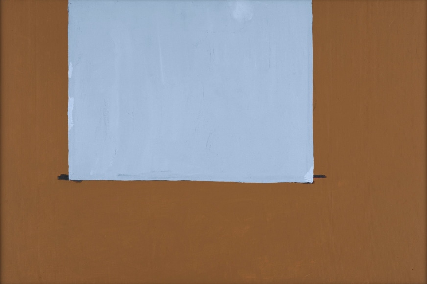 Open No. 40: In Gray on Sienna, 1968 Acrylic and charcoal on canvas 24 x 36 inches