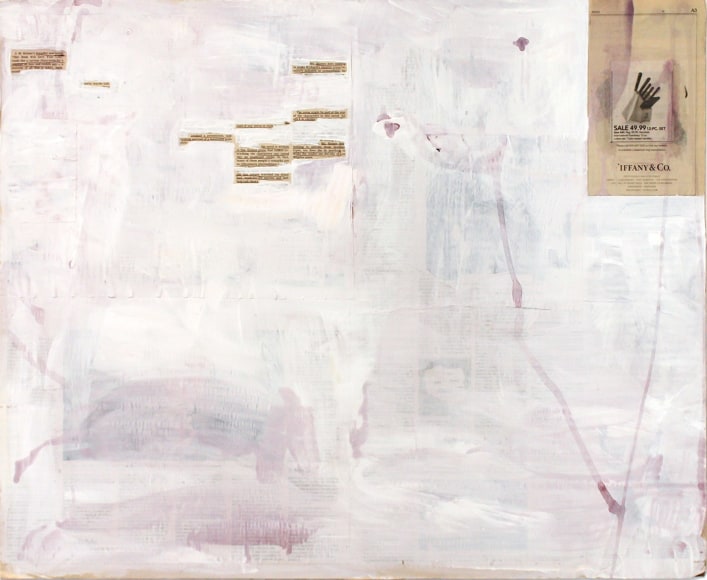 Review, 2010 Collage on board 22 x 27 inches