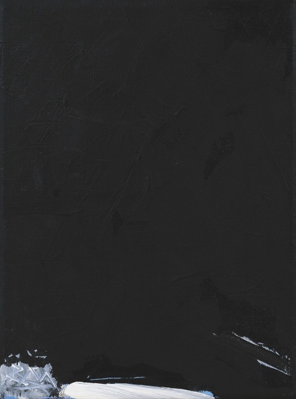 The Blackness of Black, 1977 Acrylic on canvas 12 x 9 inches © Copyright 2018 Dedalus Foundation, Inc. / Licensed by the Artists Rights Society (ARS), NY
