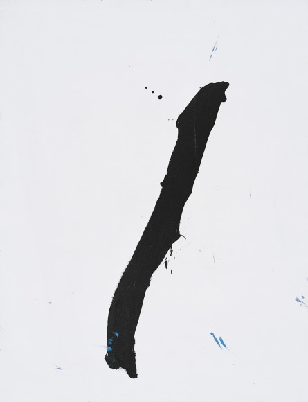 Untitled (Black Vertical Stroke on White), ca. 1964 Acrylic on canvas 45 x 35 inches © Copyright 2018 Dedalus Foundation, Inc. / Licensed by the Artists Rights Society (ARS), NY