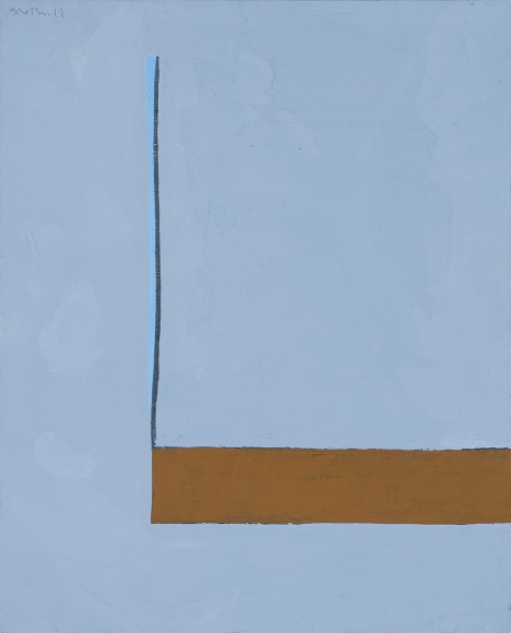 Open No. 41: Gray with Sienna Band, 1968 - 1970