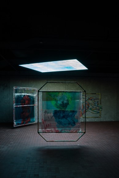 Julien Creuzet,&nbsp;Orpheus was musing upon braised words, under the light rain of a blazing fog, snakes are deaf and dumb anyway, oblivion buried in the depths of insomnia